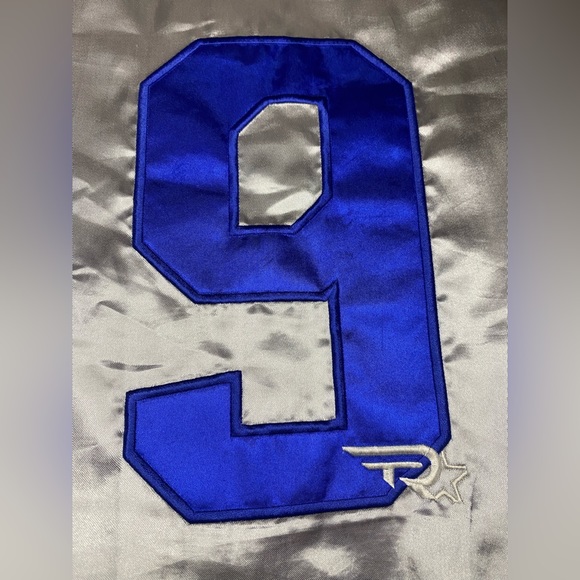 Vintage Starter Dallas Cowboys Tony Romo #9 NFL Satin Bomber Jacket Men Size XL - Picture 11 of 12